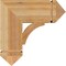 Ekena Millwork Thorton Arts & Crafts Rough Sawn Bracket, Western Red Cedar, 6"W x 18"D x 18"H BKT06X18X18THR03RWR - alternate 3